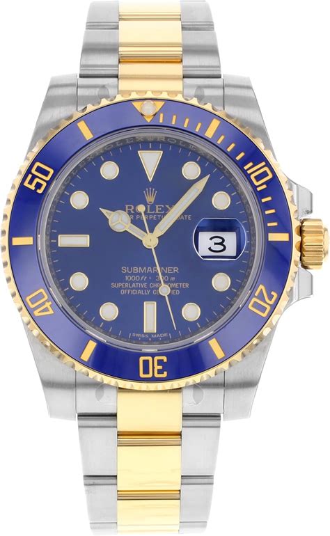 rolex acciaio e oro blu|orologi metallici roller.